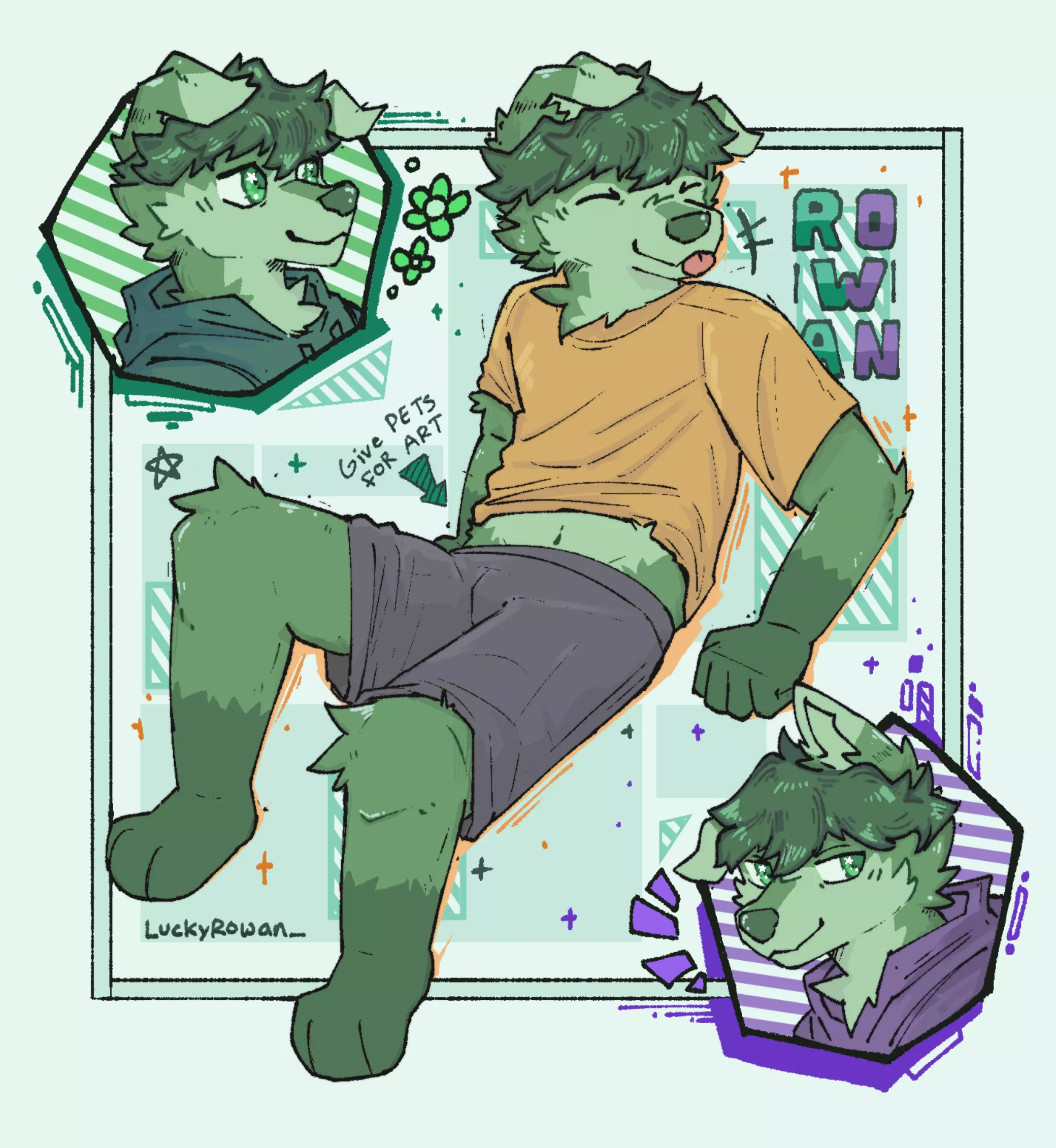 Green dog for St. Patrick's day! | By @luckyrowan_ posted by luckyrowan_