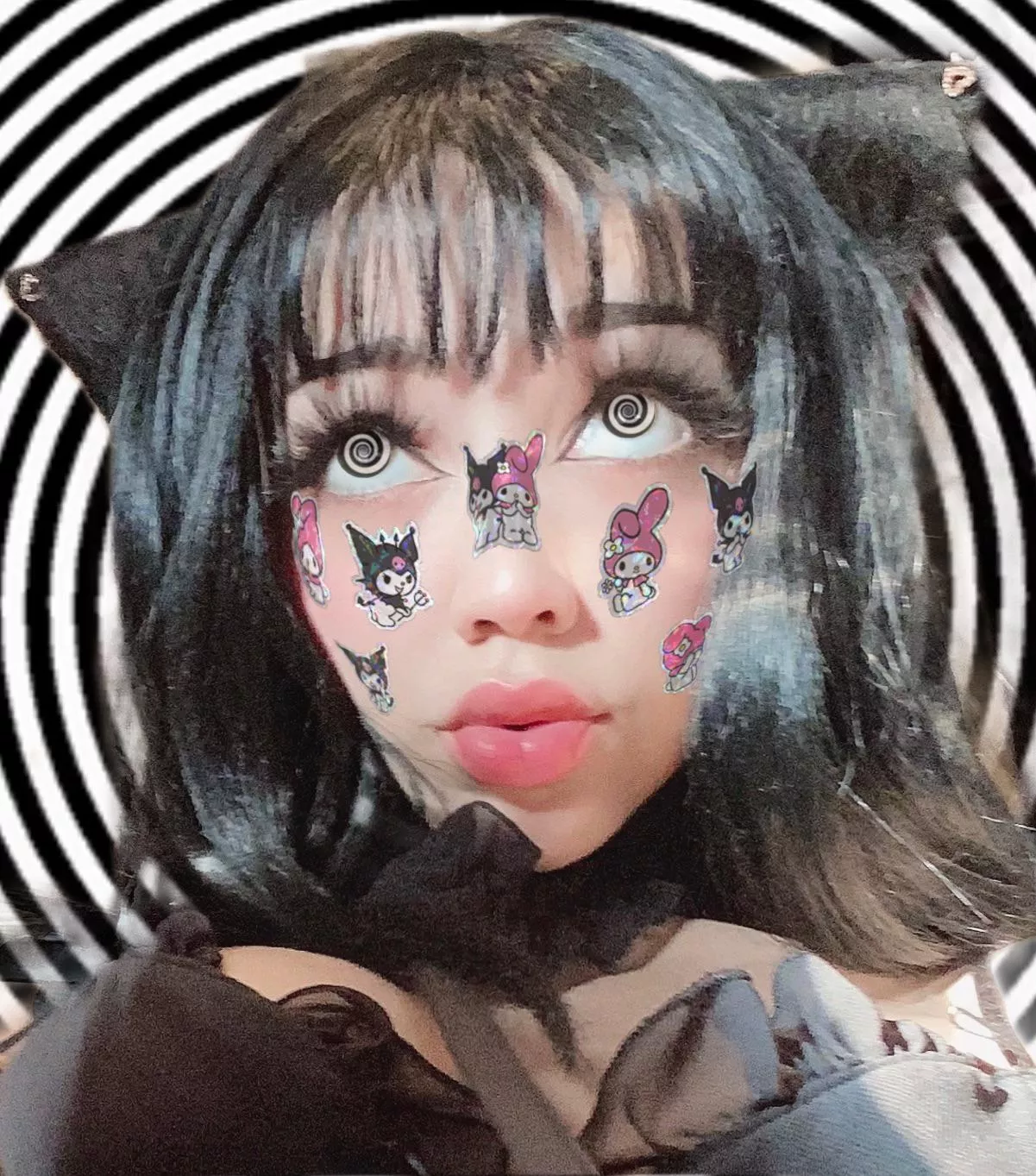 Hypno kitty (self edit)  posted by Gisellelazuli