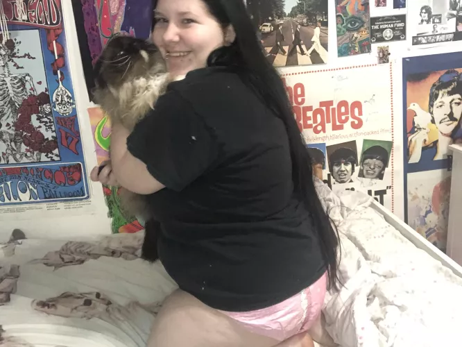 I did a photo shoot with my cat and I can’t get over her face by Pinkytron18