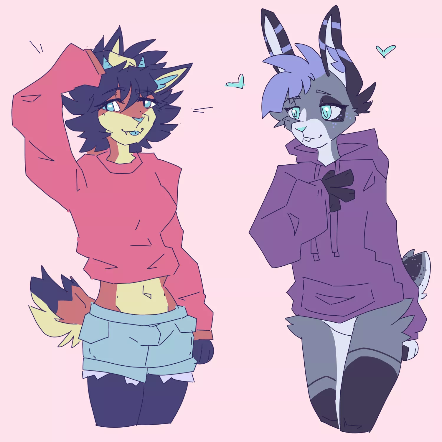 i'll sketch your sonas like this,, ~open~🌙 posted by ahxyll