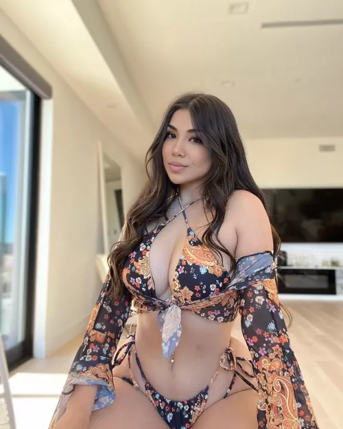 In love with my new floral bikini set by AmazingOrchestra