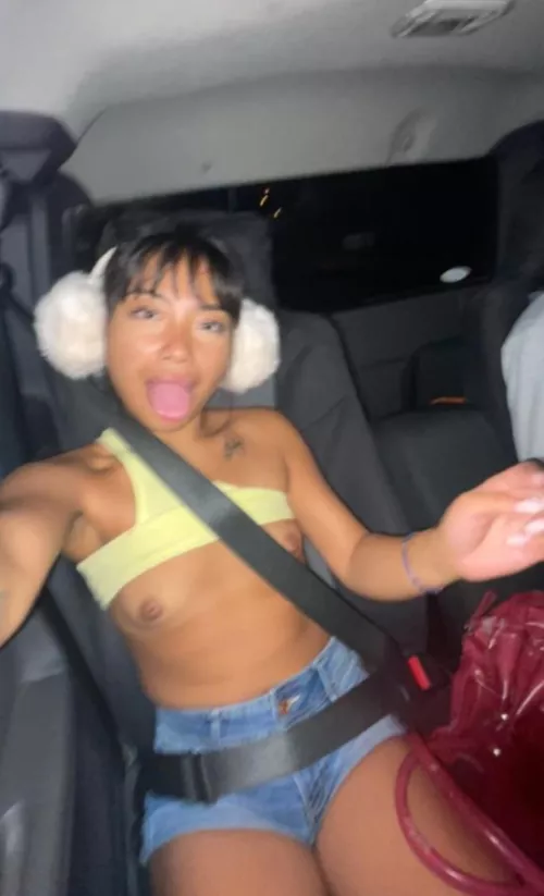 lemme flash them to u while i drive on by  by asiandolldesires