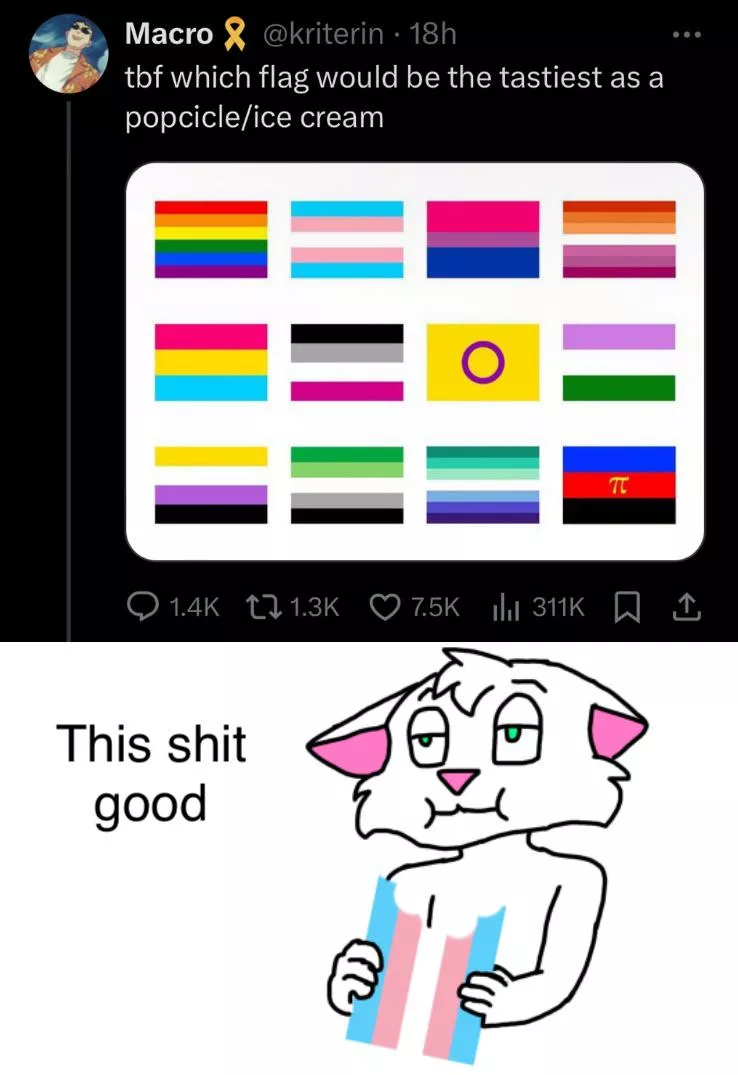 My favorite flavors are Cotton Candy, Bubblegum, and Vanilla posted by The_eldritch_horror2