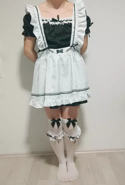 My first maid dress, what do you think?   by Some_Femboy_idk