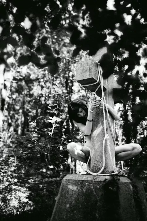 On cross in forest... by pokemon_art_45