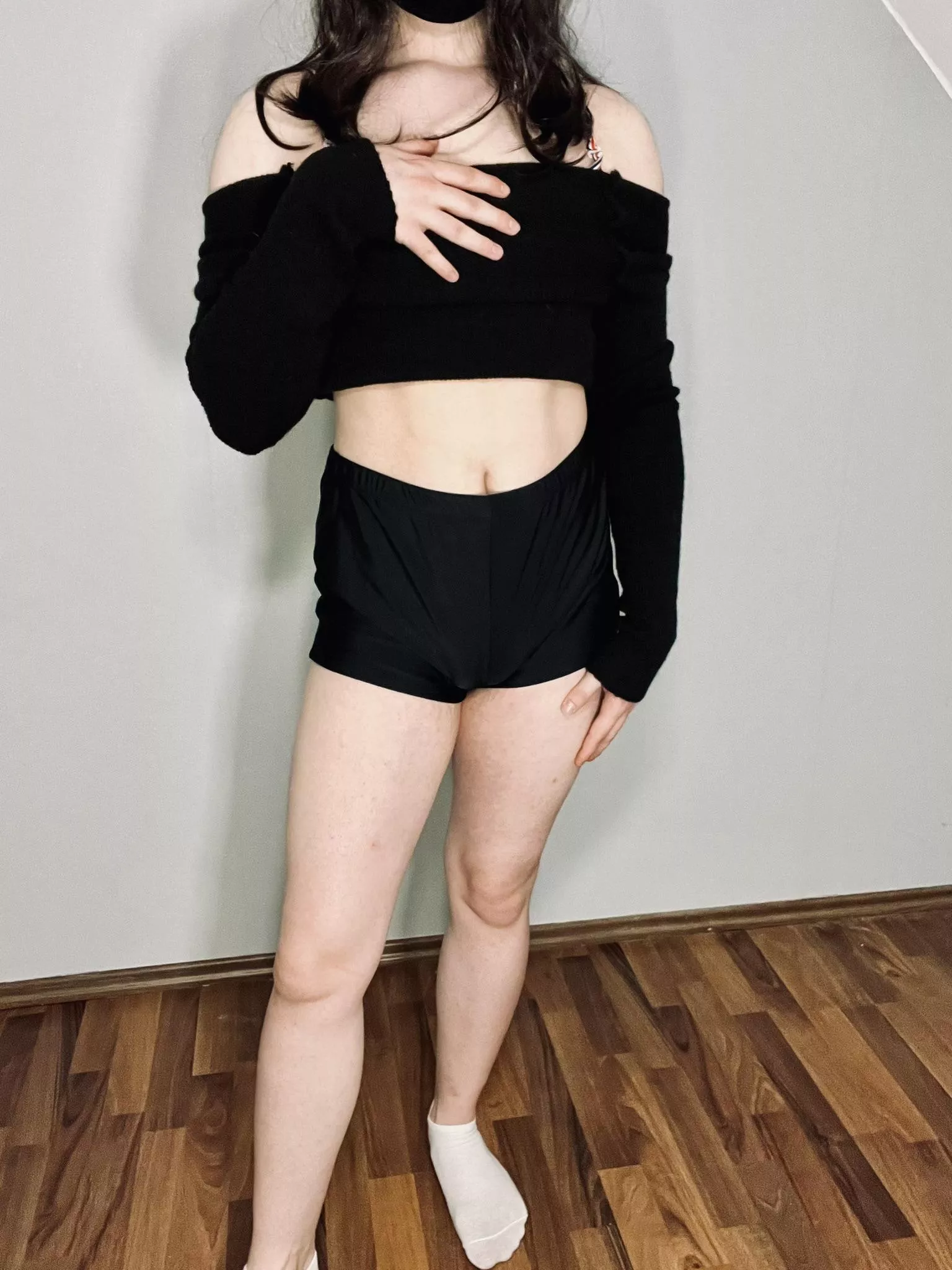 thought I looked cute in this🖤 posted by swallowingbunny