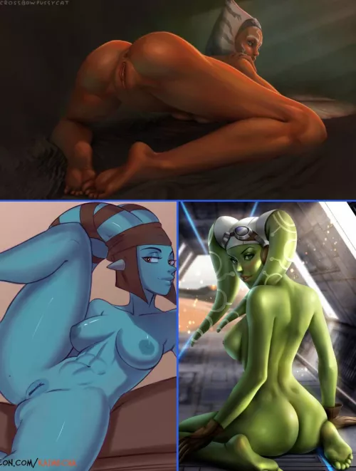 Which alien ass are you taking first? (Cross Bow Pussy Cat, Kaimecha, AyyaSAP) by CrazyPenguin444