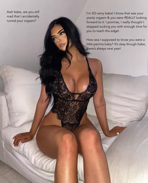 Awh babe, are you still mad that I accidentally ruined your orgasm? by captionpatreon