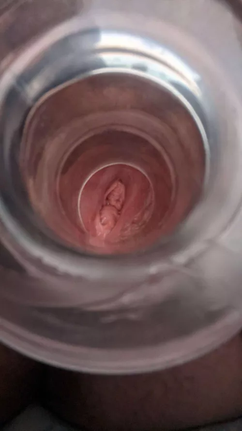  My little fuck doll spreading its cunt for all to see its cervix!  by SethLord69