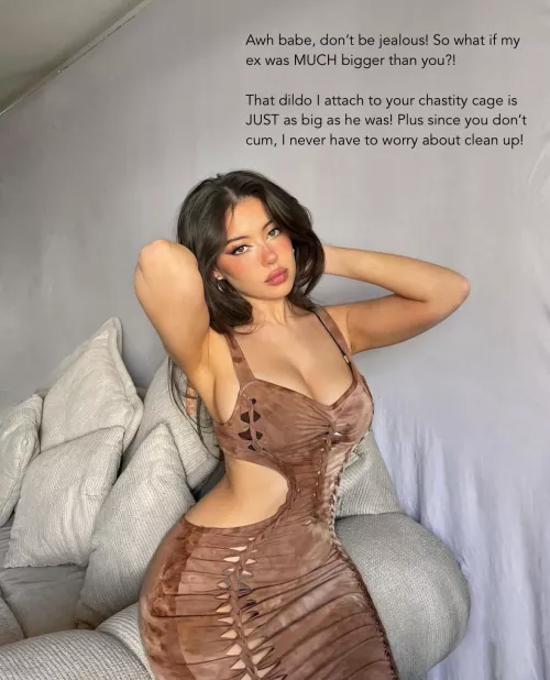 That dildo is JUST as big as my ex was! by captionpatreon