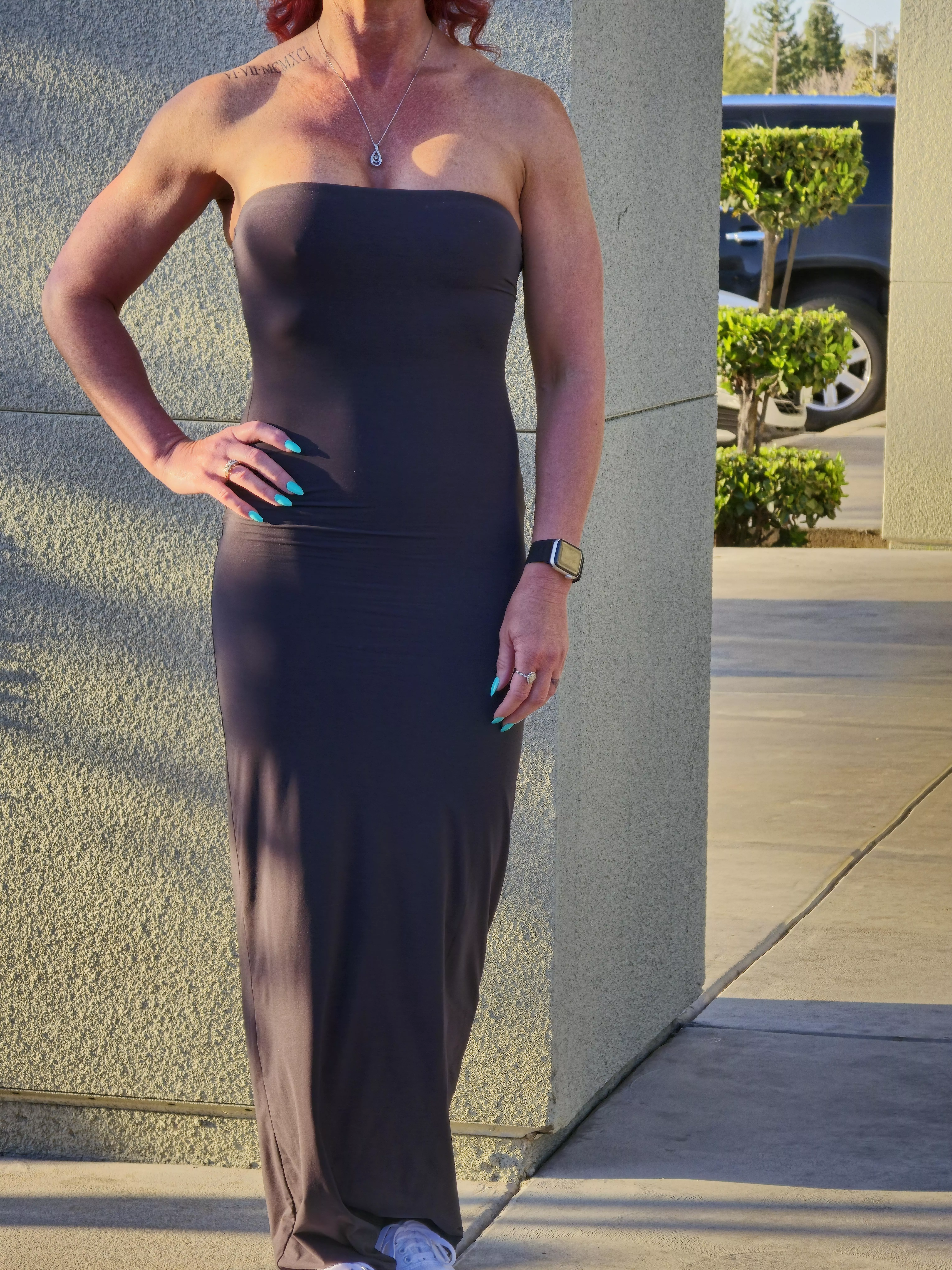 You can't possibly wear a bra with this dress, which is exactly why I bought it.  posted by verysexywife420