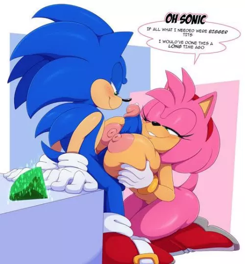 Amy rose titjobs Sonic’s hard dick (Artist: bigdon1992) by Sweet_Ad7999