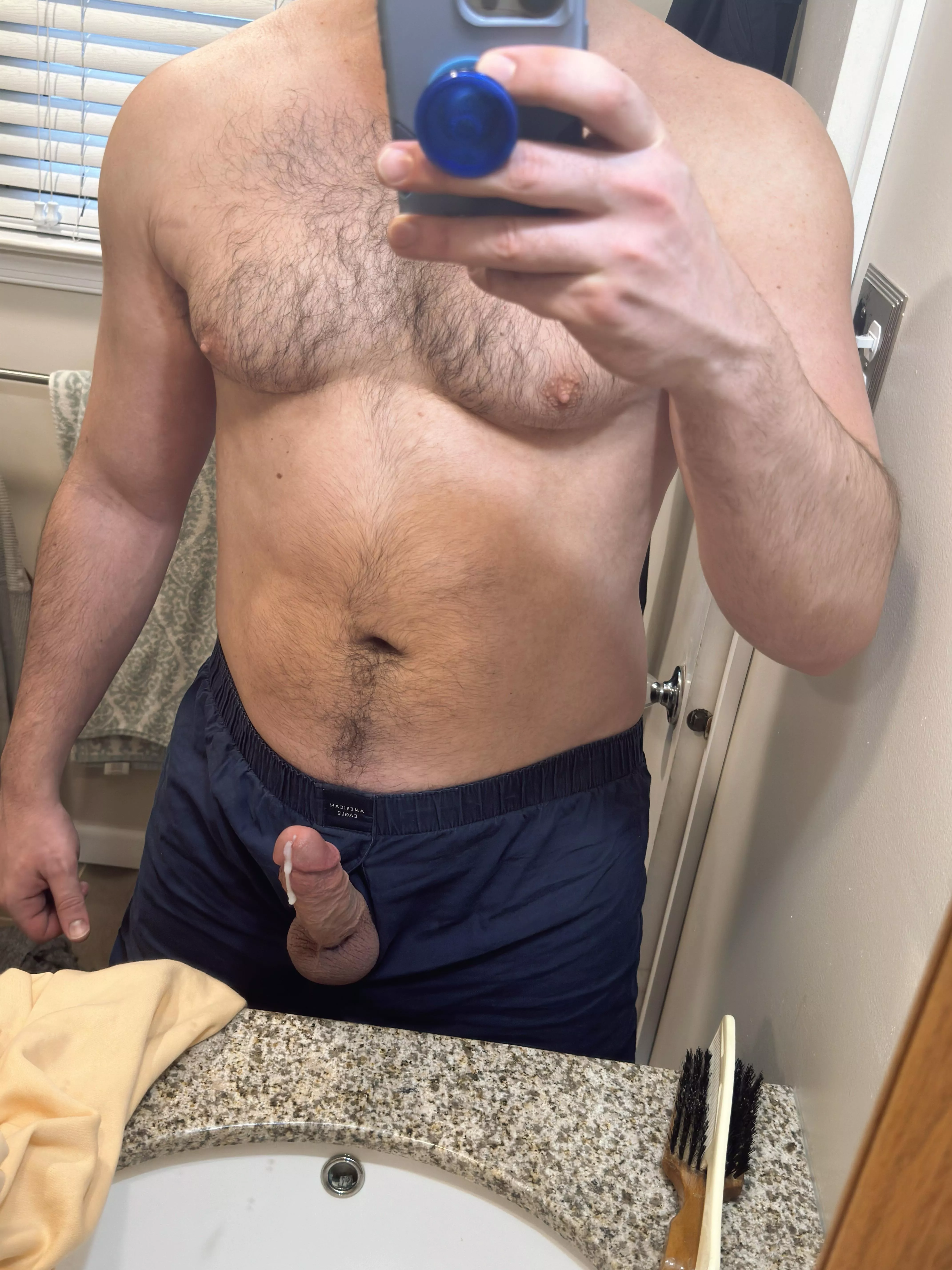 Are you licking this cream off the shaft? posted by Treeman51