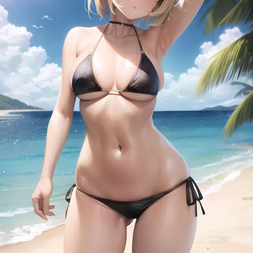 Beach vibes [Original] by anime_reveal