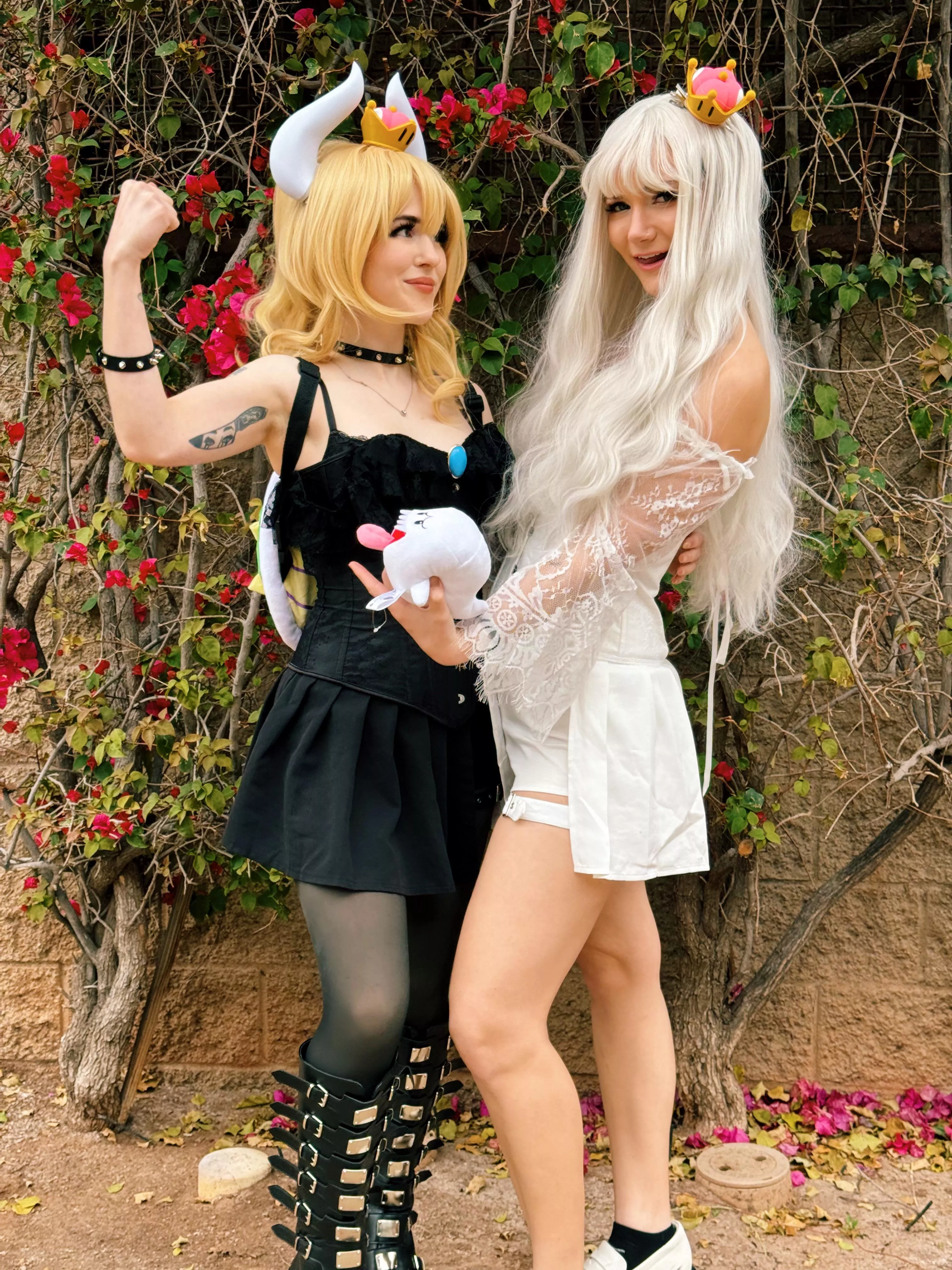 Bowsette and boosette cosplays! posted by Pixiekatcosplay