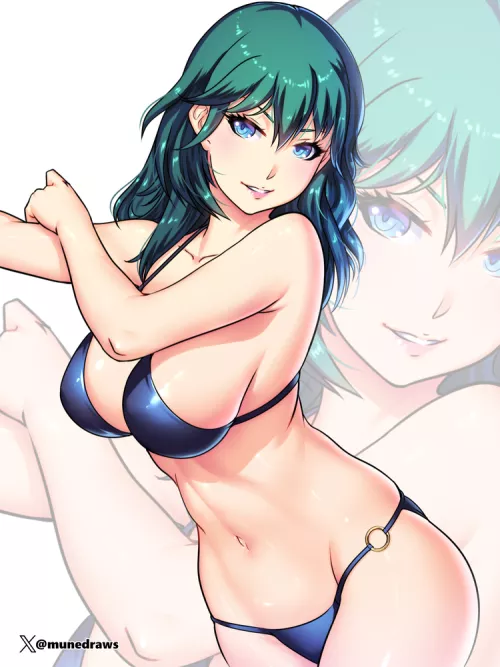 Byleth in a tiny bikini by Terran117