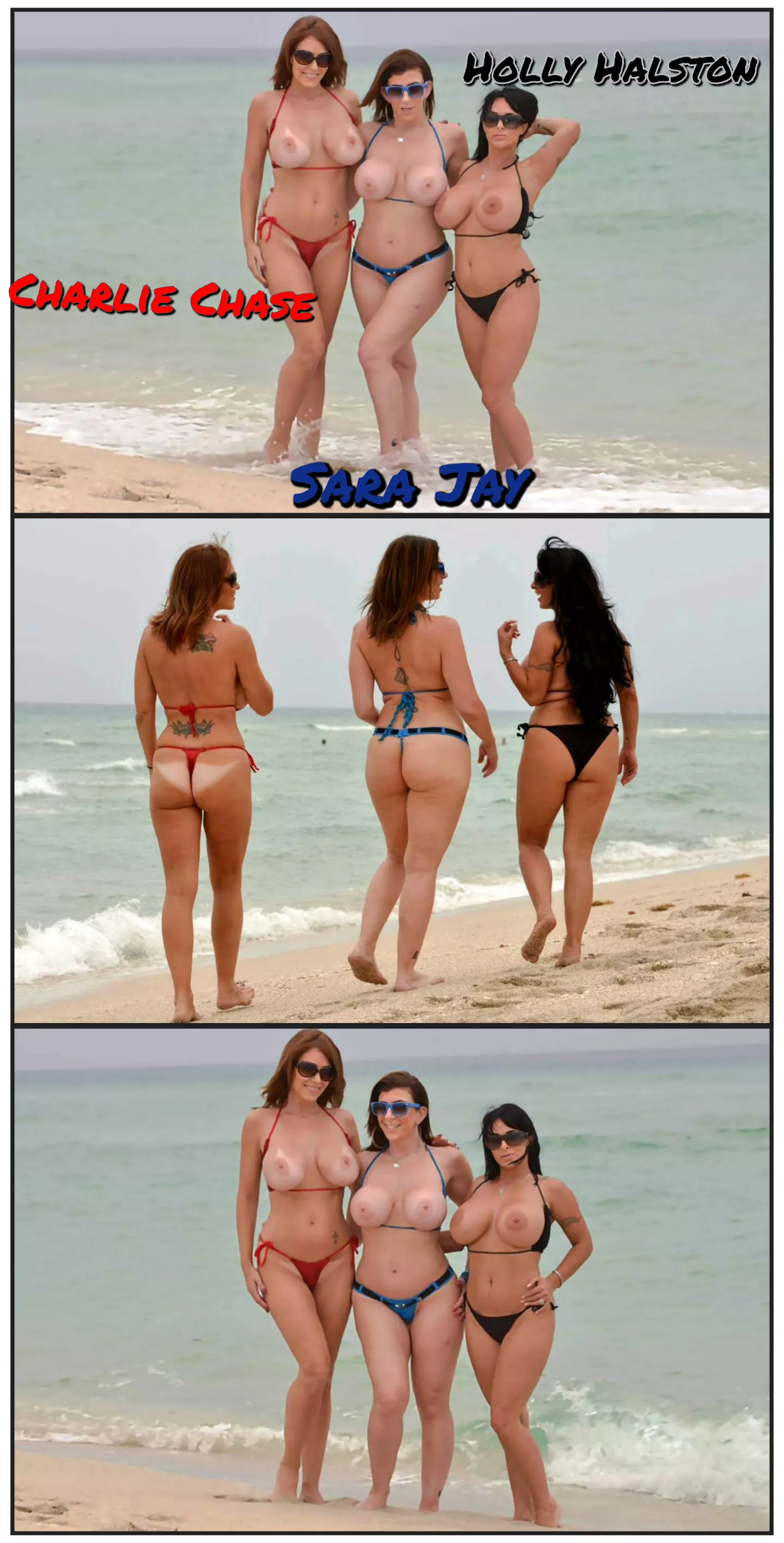 Charlie chase sara jay and Holly halston  posted by lasj2019