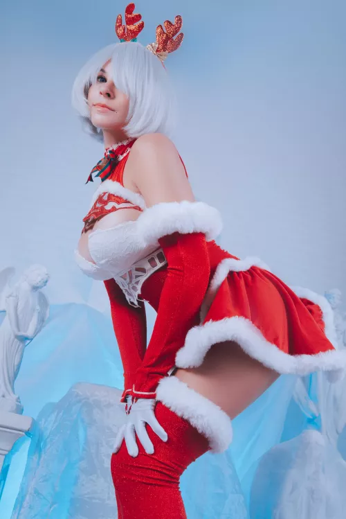 Christmas 2B cosplay by Yuna Kairi by AlexeyShtein