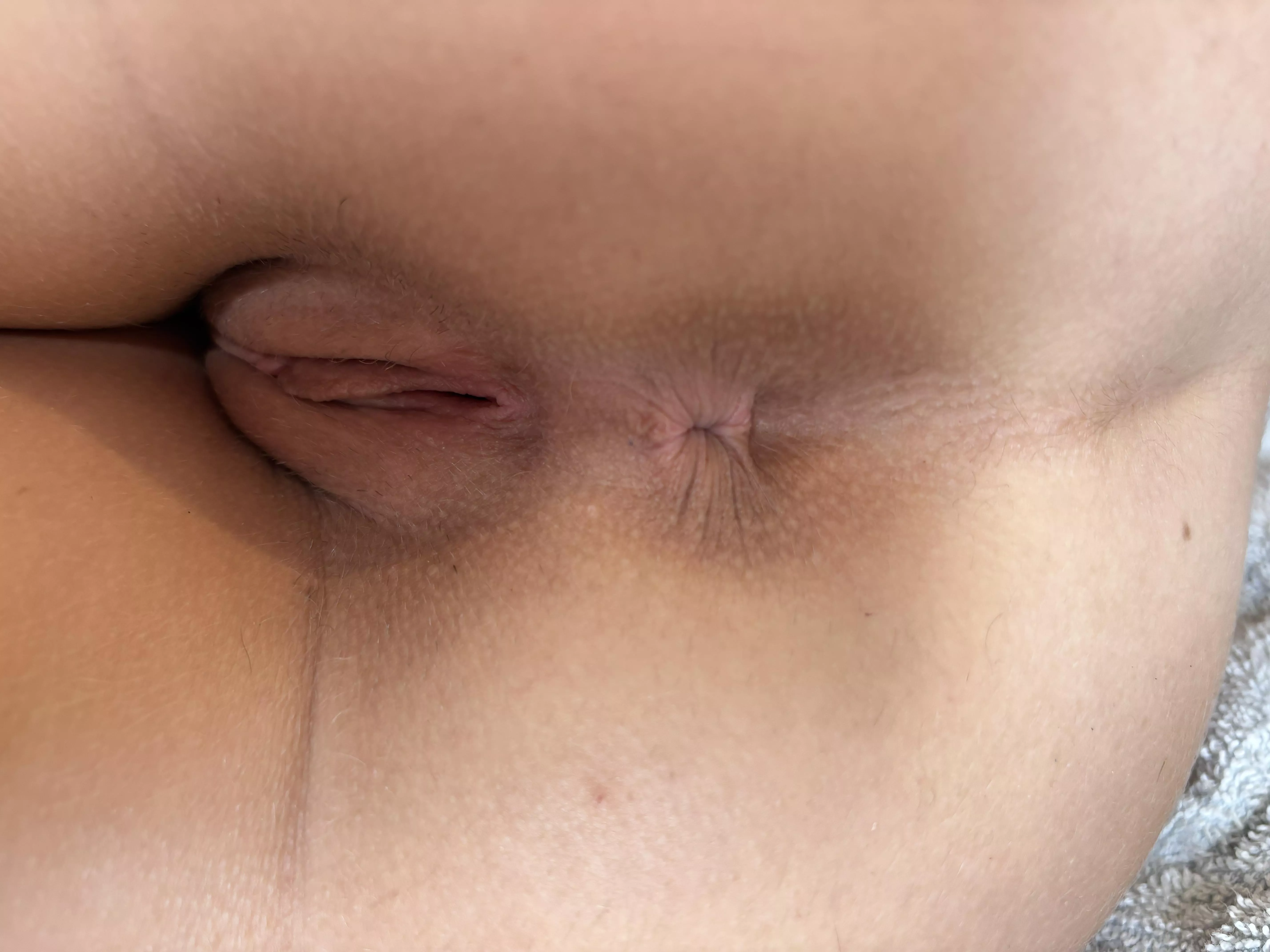 Could you fit your tongue in this tight asshole?  posted by JennyandJonny