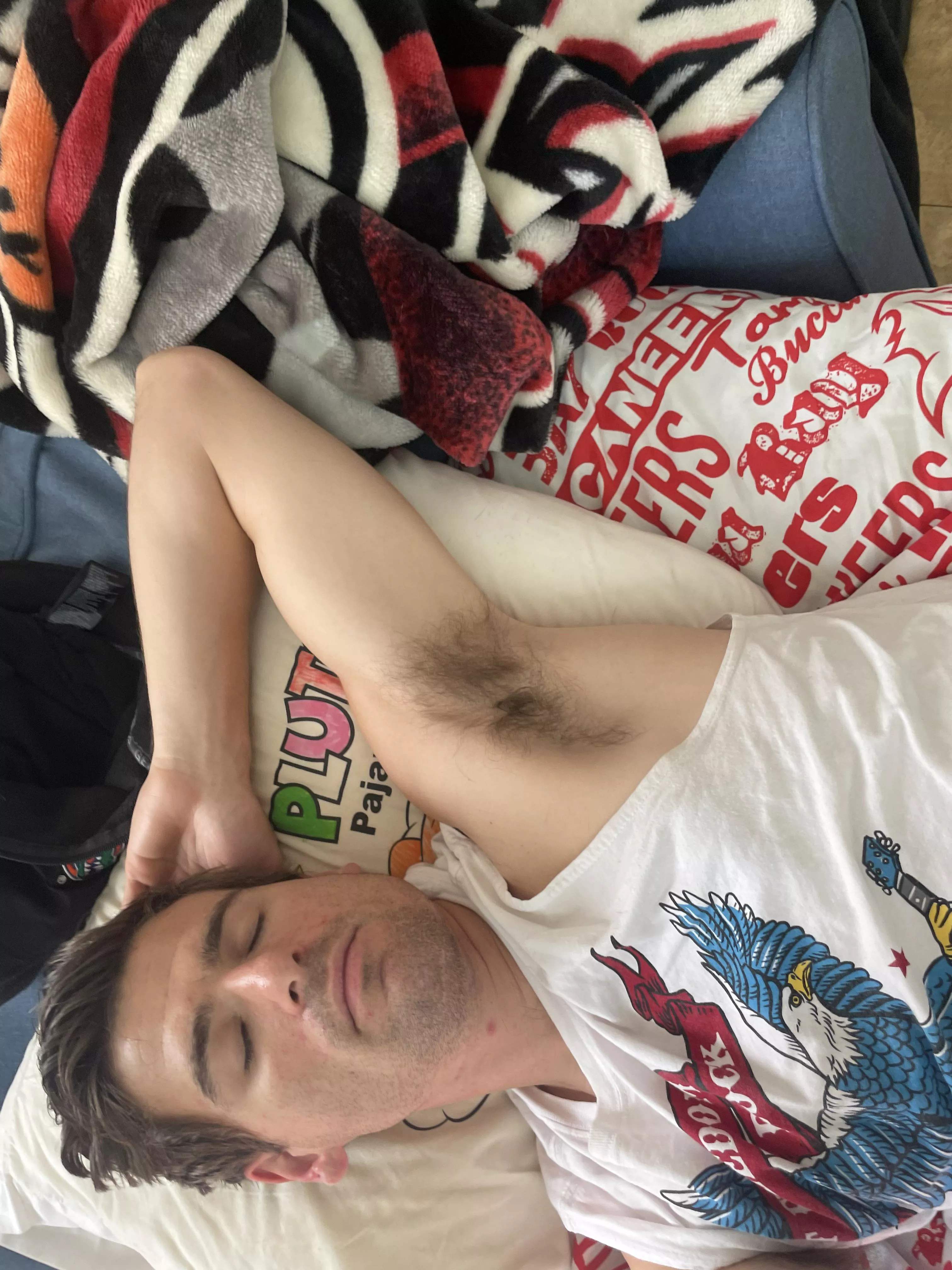 Creep shot of my straight roommate sleeping oops 😬 posted by Temporary-Debate-896