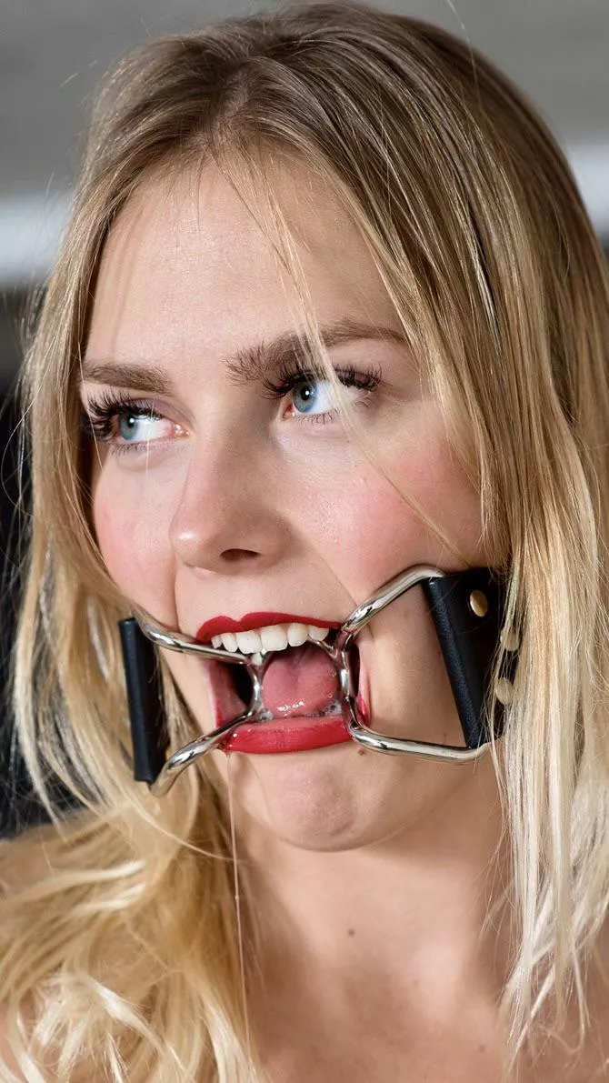 Eagerly awaiting something else stuffed in her mouth.  posted by Substantial_Ad_7027