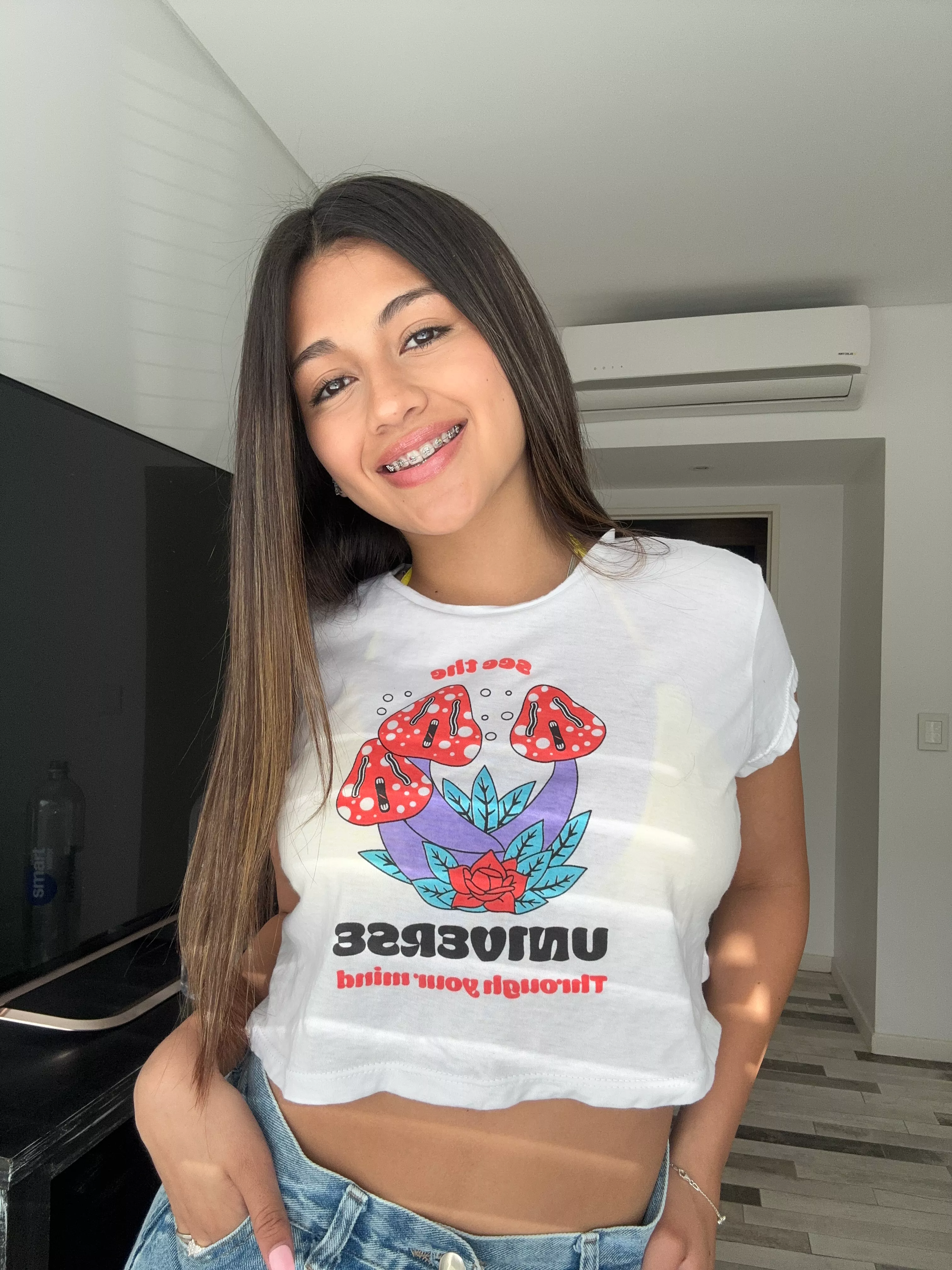 Embracing the braces and crop top combo, what do you think? posted by linojTTV