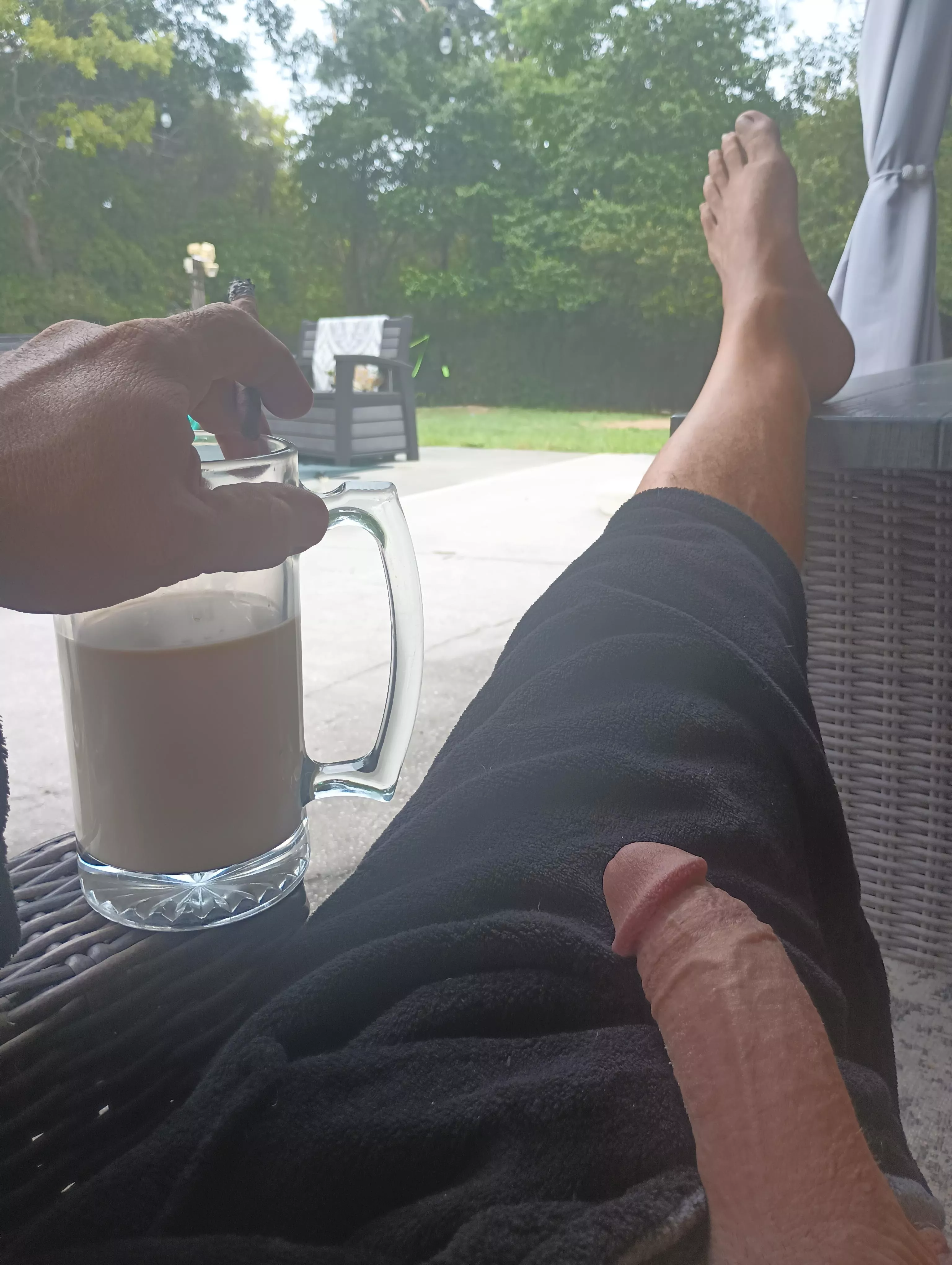 Enjoy your cup of coffee ☕ and hoping you a great naked weekend posted by Fatandmad