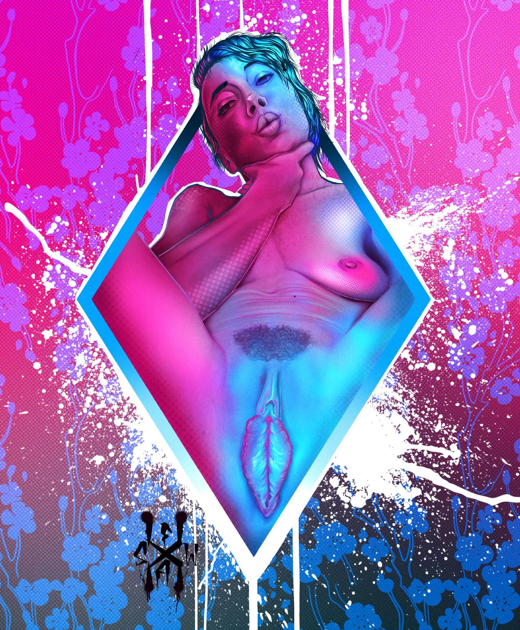 Flowers and butterflies by FubarArt (that’s me) posted by Money_Ad_6840