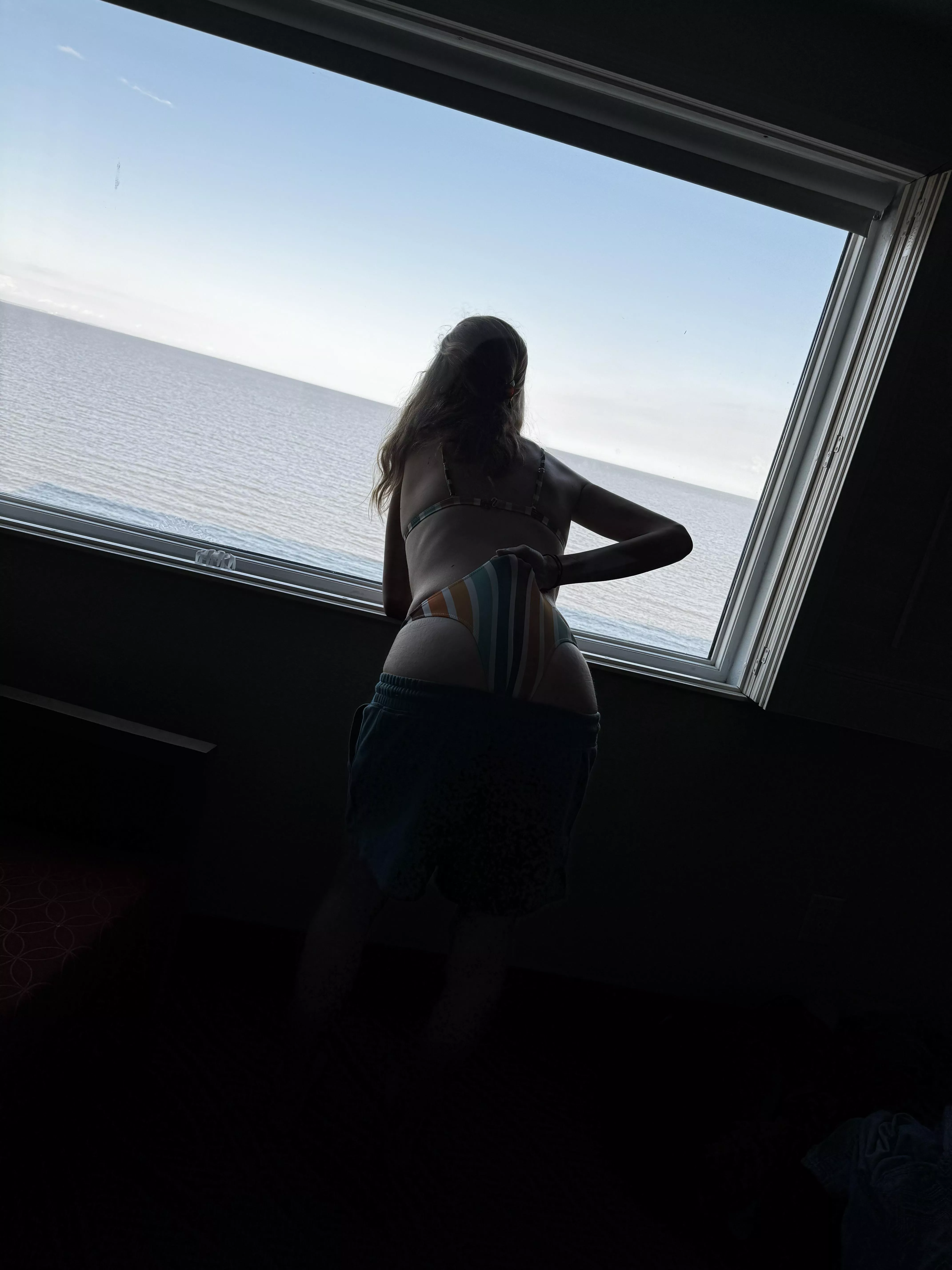 Got a view just watch her wedgie herself. Gonna be a rough night while she bounces posted by No-Strawberry-1599