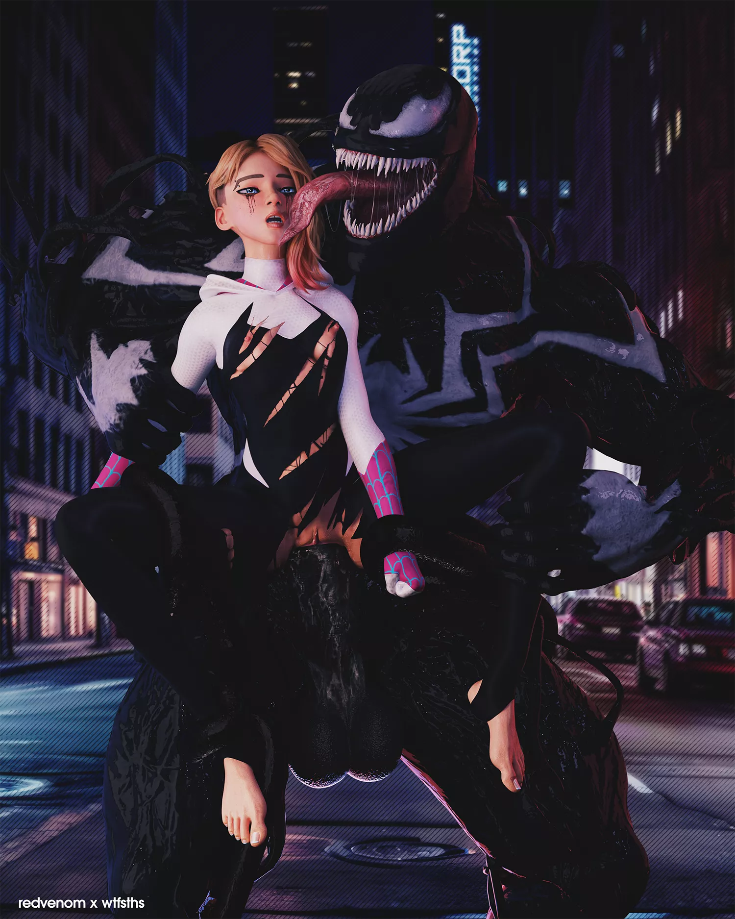 Gwen with Venom (RedVenom/Wtfsths) posted by Fit_Pound8772