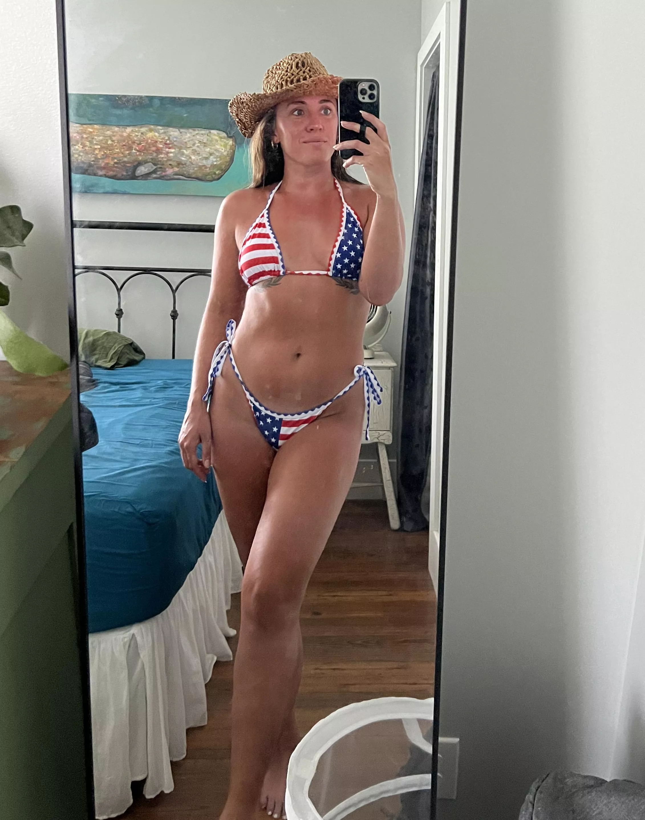 how do I look in red white and blue? posted by lisaaalove