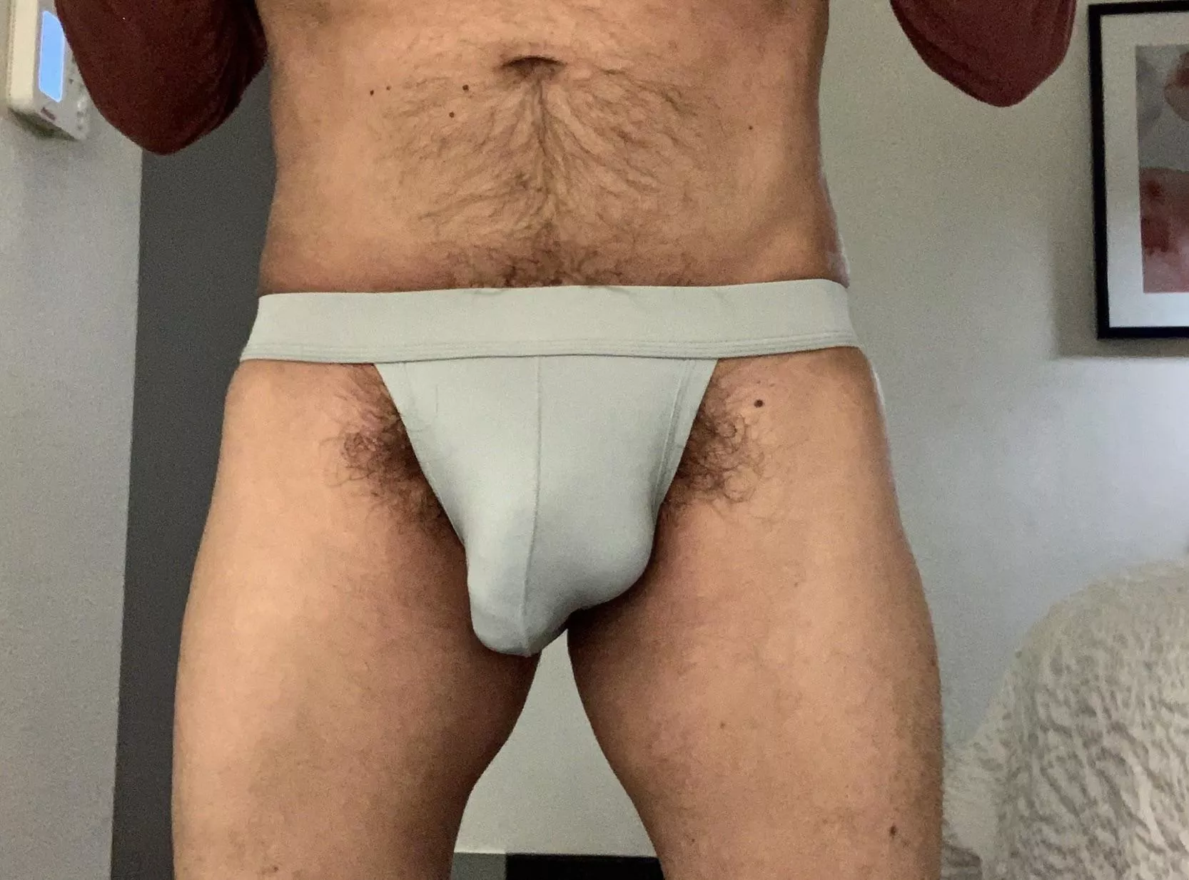 I like the pubes peeking out! posted by TxSxMx08