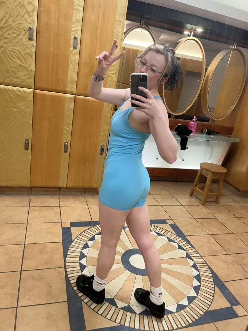 It’s Friday! Pic in the locker room after my workout….  by Clarabella_Leo