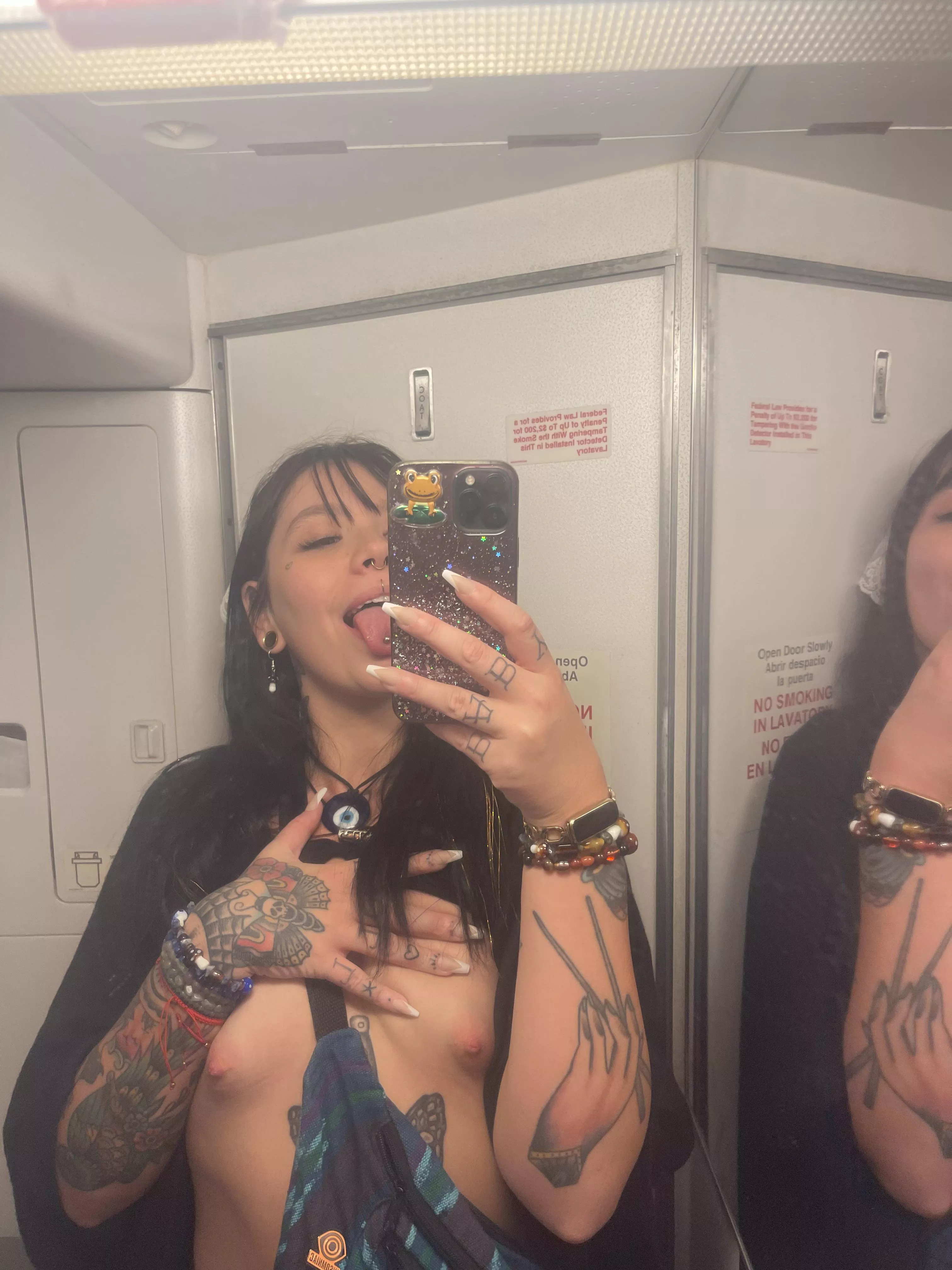 Me & my tiny titties wanna join the mail high club 🛩️💦 whos cumming with me?😝 posted by lilbbikoko