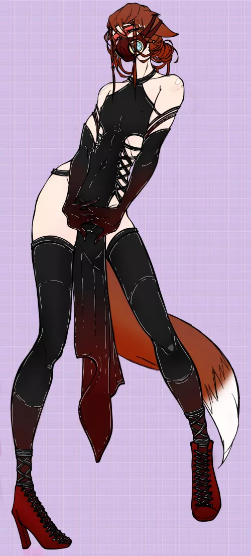 My boi modelling (art and character by me - AkKik!) by AkKik-Maujaq