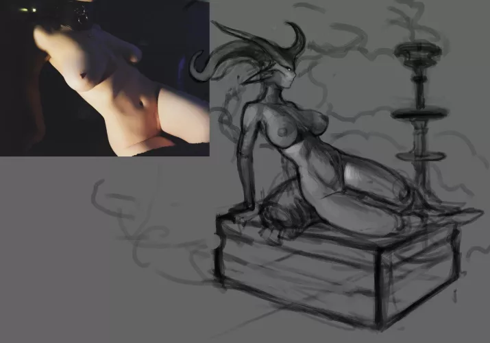 [OC] Preparing new art from my photo by Njarla