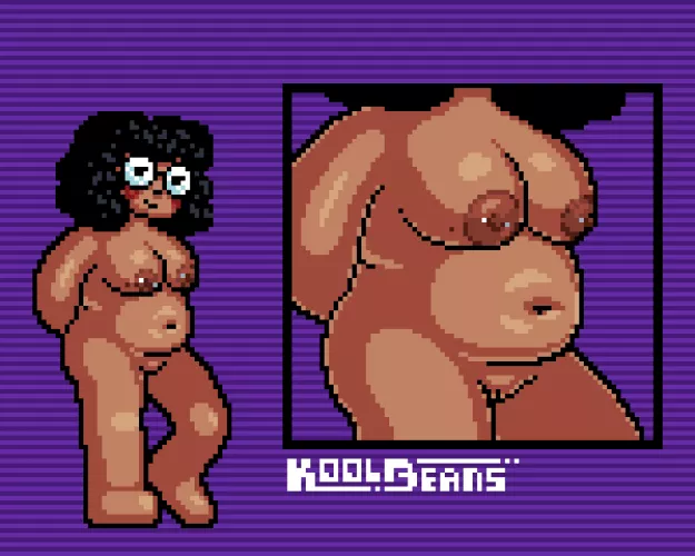 Pixel art of my naked girlfriend by koolbeans99
