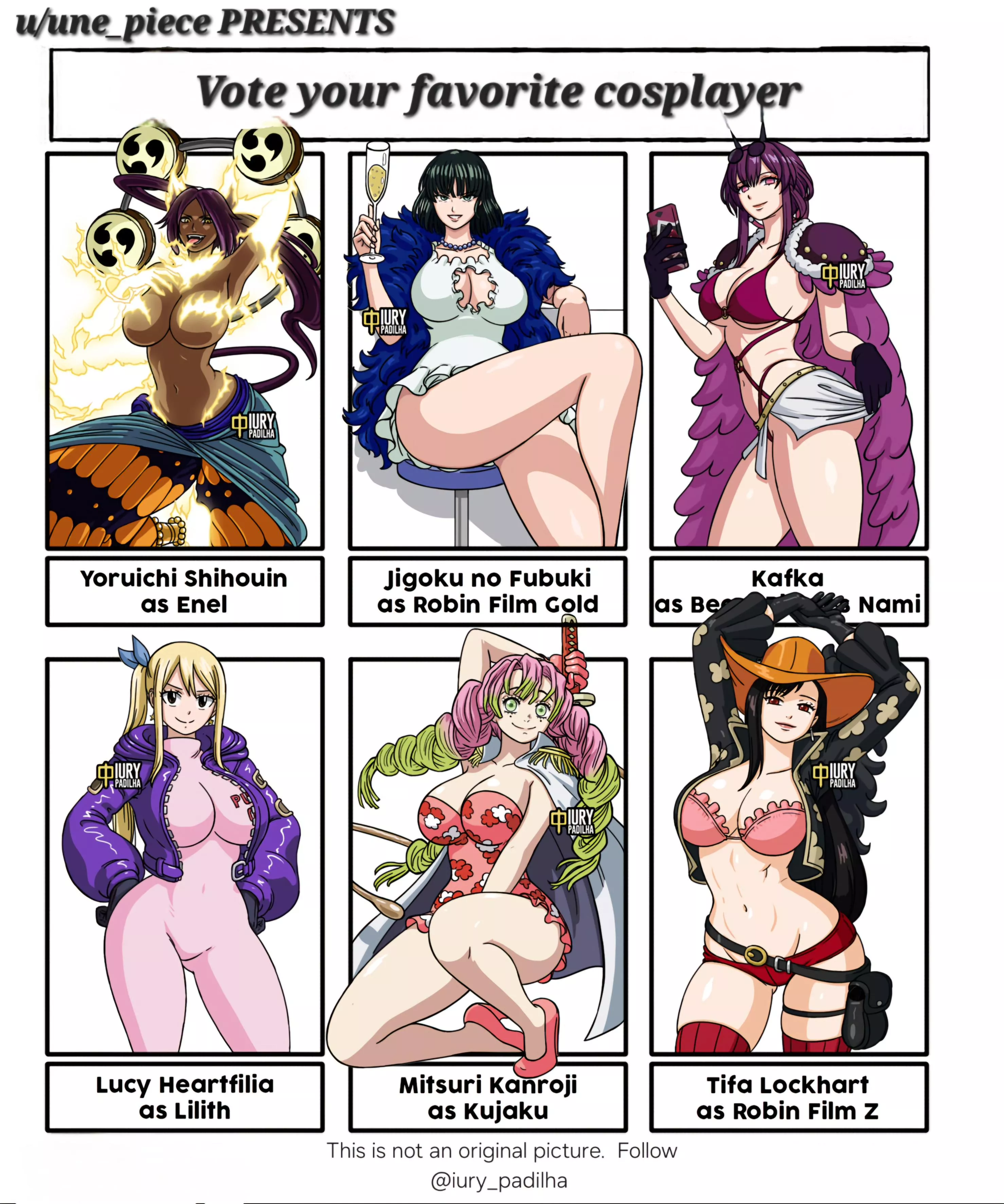 Presenting One Piece HOT ANIMEVERSE EDITION Cosplay Event #2 🎉 (Vote your favorite girl to WIN) 😍🔥👇 posted by une_piece
