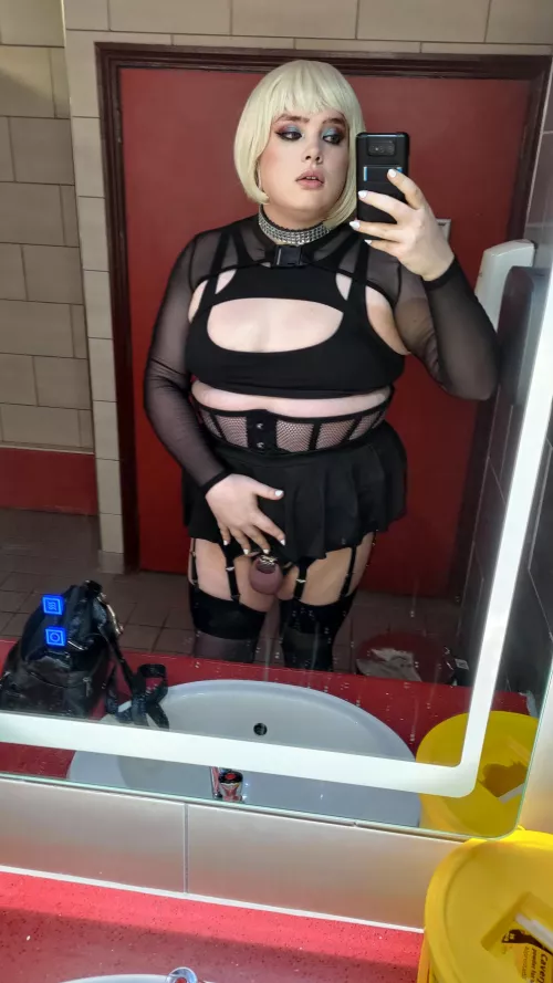 Should I keep the cage on display or tuck it back behind my panties?  by JadeStorm8