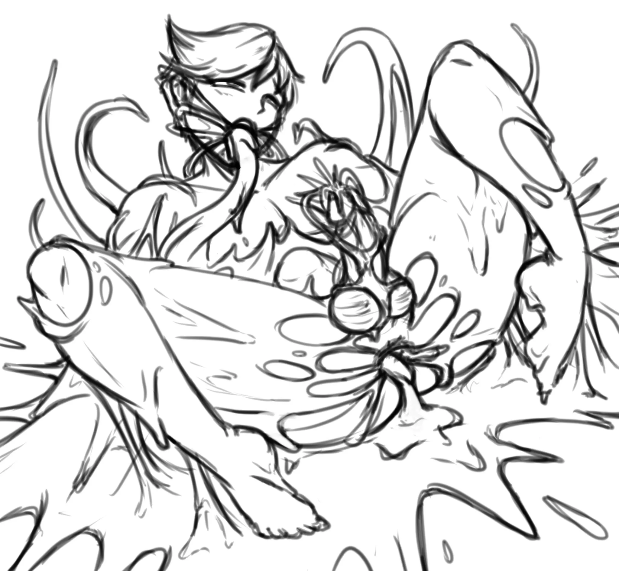 Symbiote femboy wip posted by Own_Satisfaction6367