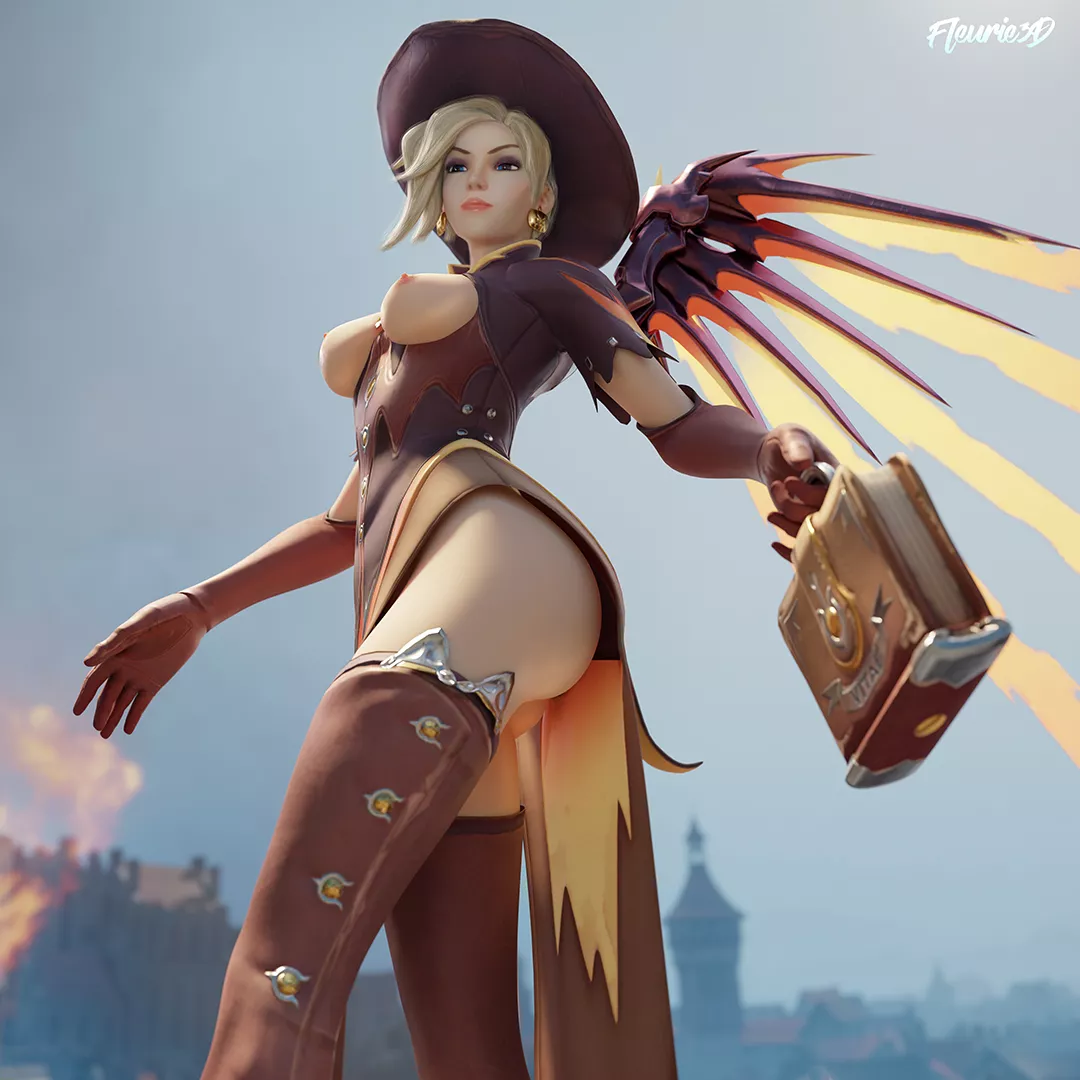 Witch Mercy (Fleurie3D) posted by The_FirebrandSFM