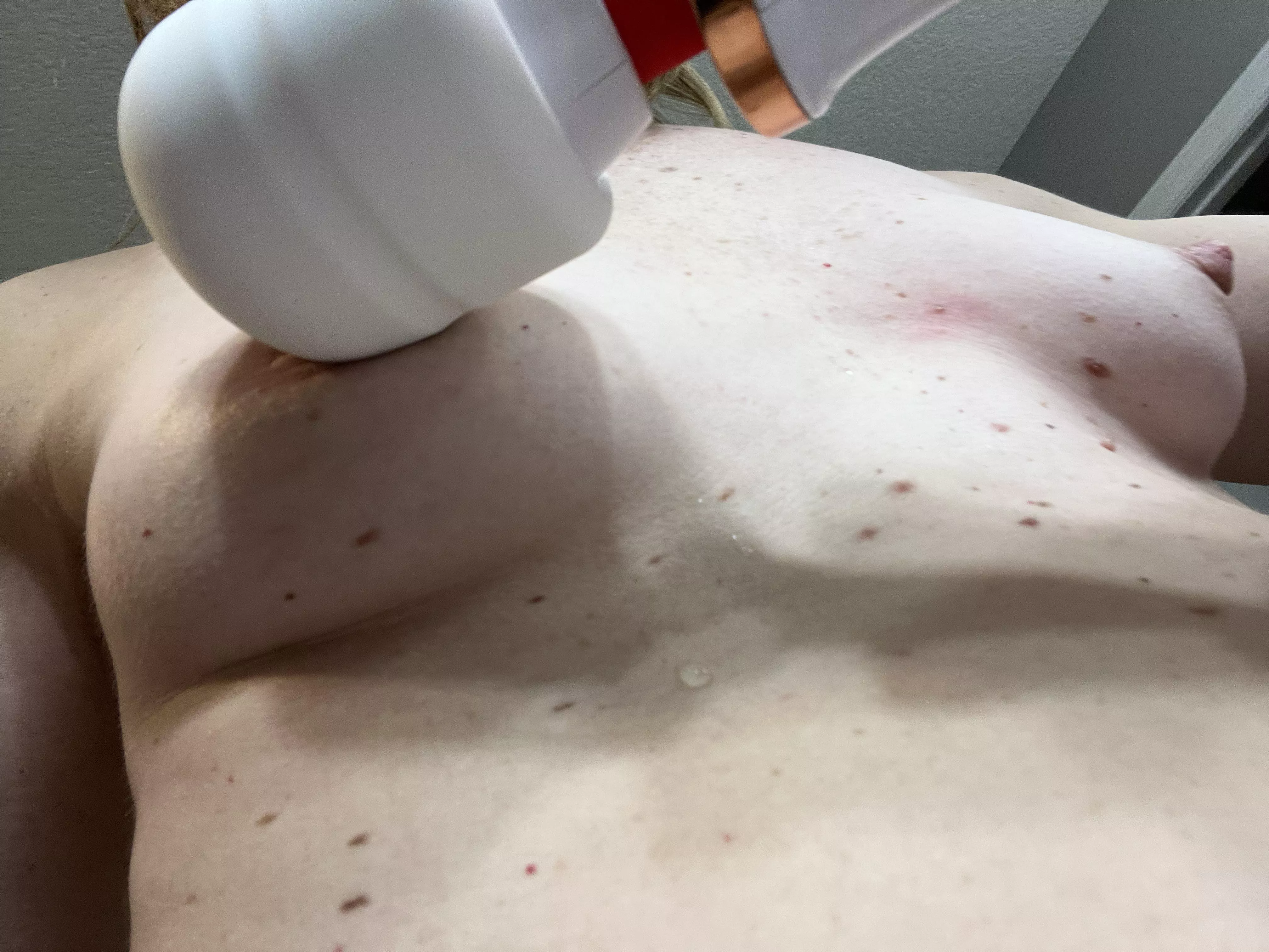 A little extra post shower stimulation for the tiny MILF tits. posted by fansforfitnessnw