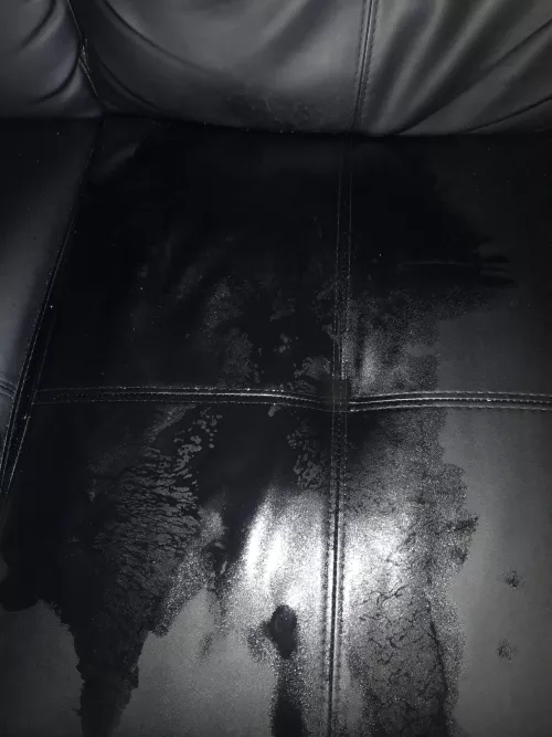 A little leak on my couch 😚 by androgynyfirelight