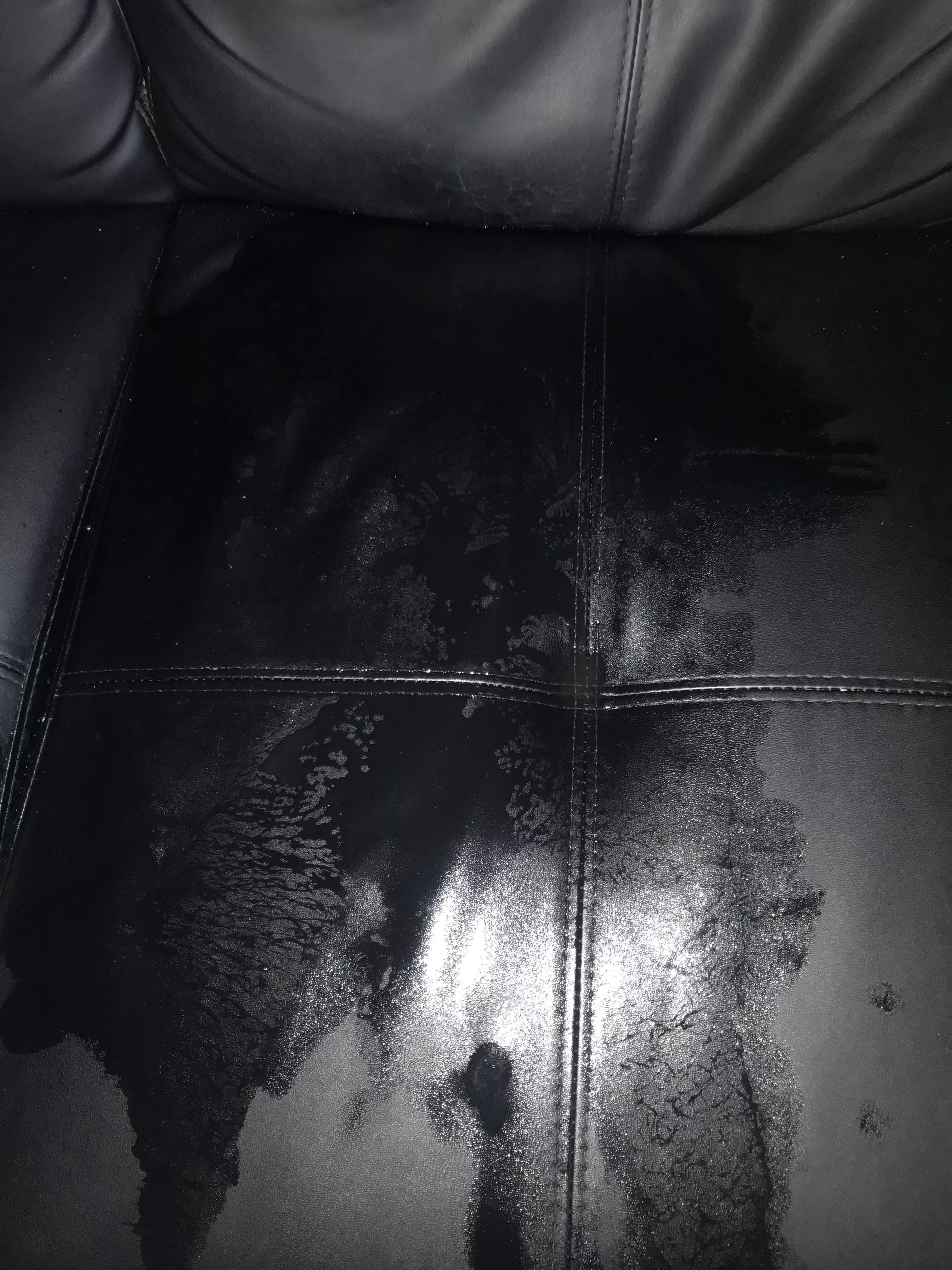 A little leak on my couch 😚 posted by androgynyfirelight