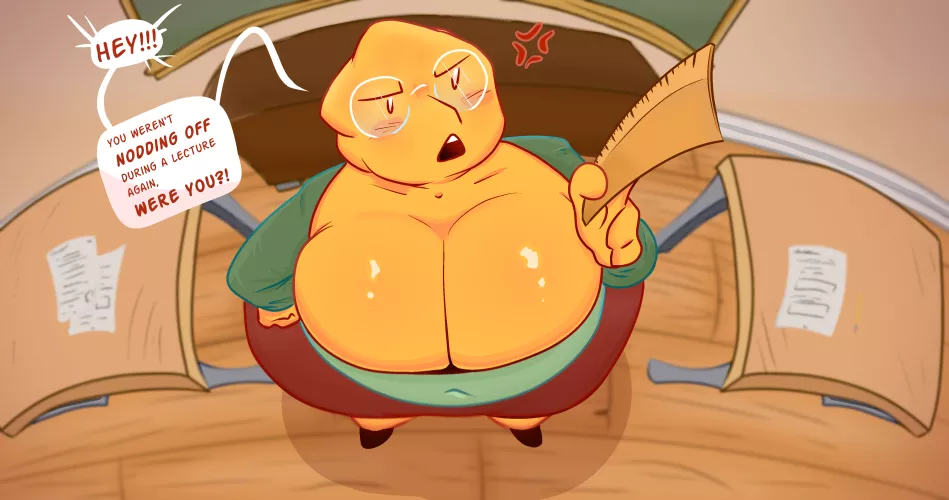 [Alphys] getting distracted in class (vyralewd) by ExceedinglyBiDragon