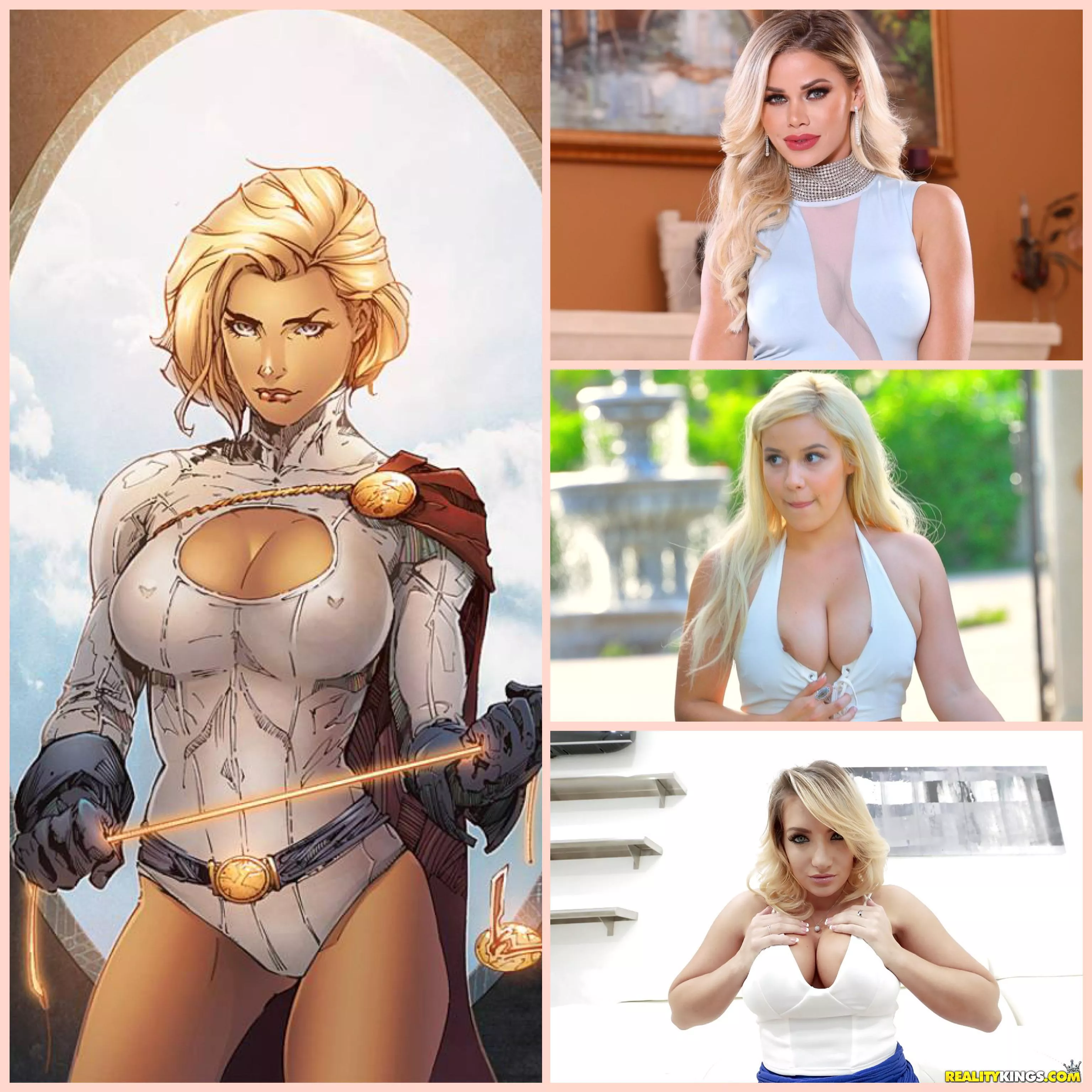 Casting the new DC porn universe. Who’s your Powergirl? Jessa Rhodes, Kylie Page, or Cali Carter posted by trash86759