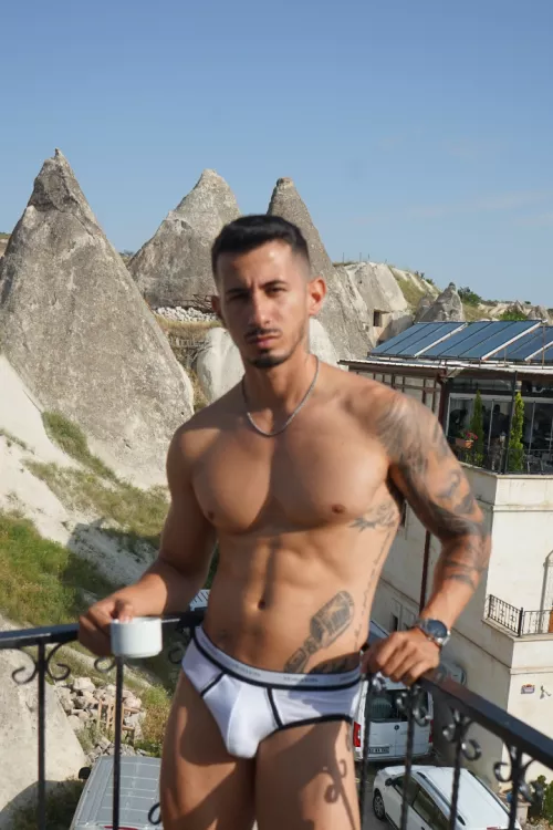 Drinking coffee with a nice view right? by Valentino-Roca