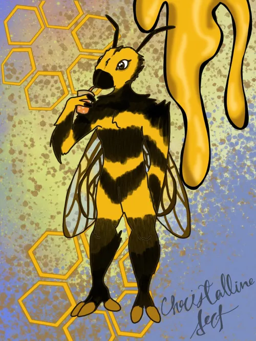 For everyone who wanted to see a bee in my last post, I give you… BeAntony by WannabeAGhoatStory