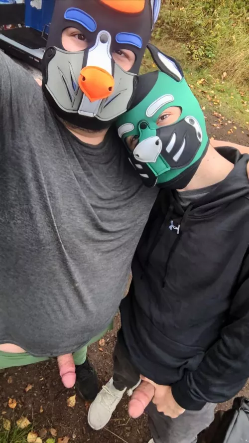 Happy International Puppy Day from these two goofy bois and their bones 🧡 my partner pup Magno! 🧡 by ctstmf