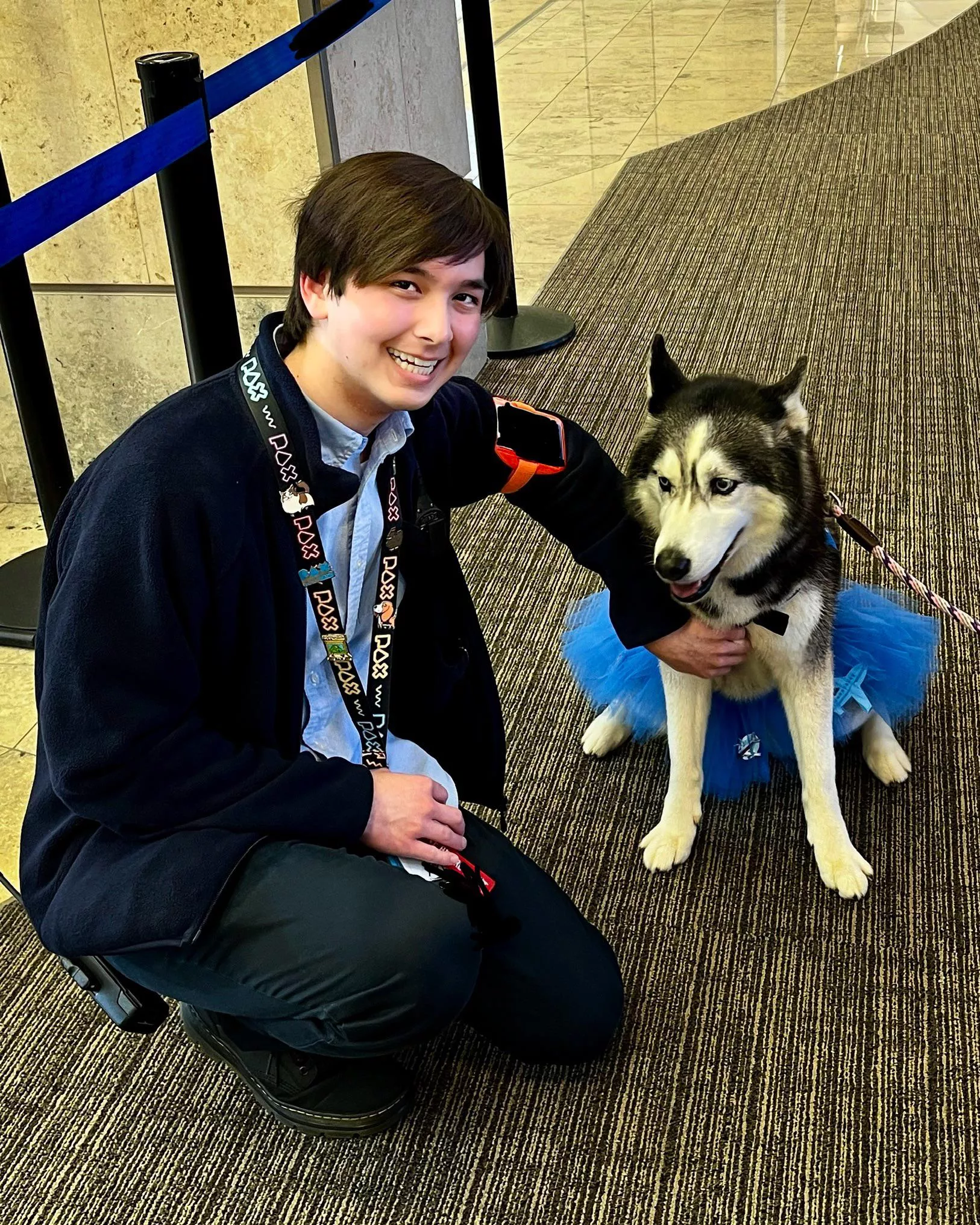Happy Saturday y’all! Just another cute doggo at work posted by honksJr